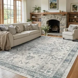 Boho Light Blue Rug