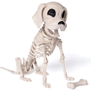 Posable Halloween Dog Skeleton Full Body Posable Joints (9.8inch X 4.7inch X 12.6inch)